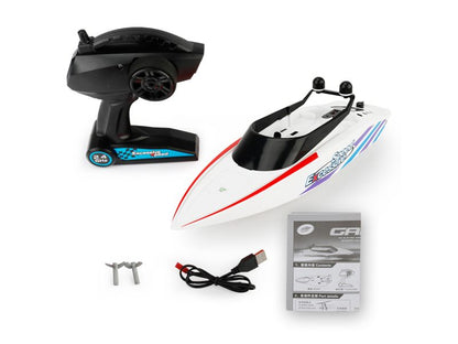 RC Boat 32CM Control Electric Boat Speedboat for Summer Children Toy White dealonline.co.nz