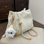 Casual and versatile crossbody bucket bag