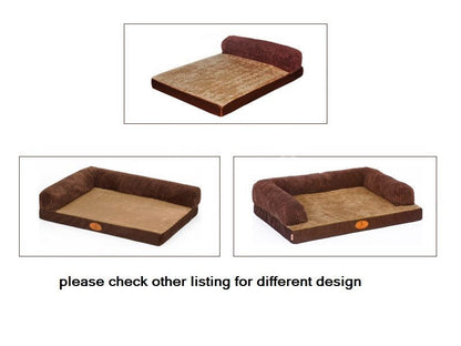 100 x 80cm M Pet Sofa Bed with L-Shaped Cushioned Support dealonline.co.nz