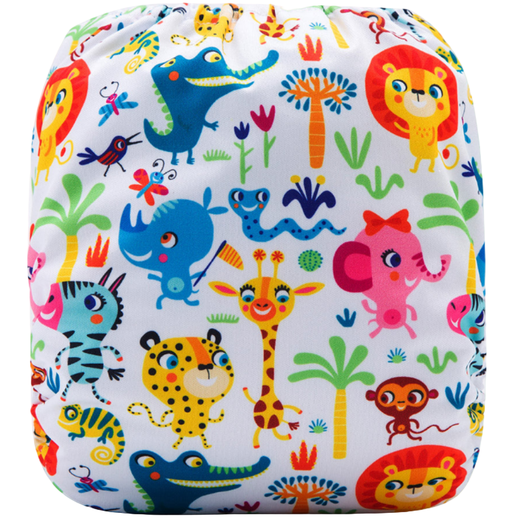 Reusable Cloth Nappies - One Size Fits 3-17kg, Eco-Friendly