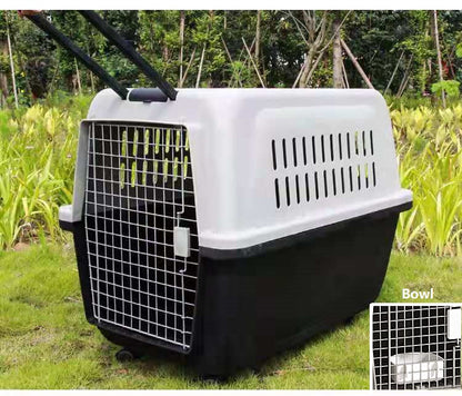 PP60 XX-Large Airline Travel Cage/Carrier/Crate 99cm Wheeled Air NZ with Bowl dealonline.co.nz
