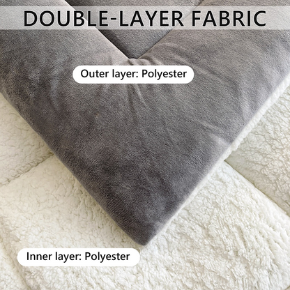 Thicken Blanket Soft Luxury Heavy 3kg Quilted Bedding Warm Cozy Machine Washable