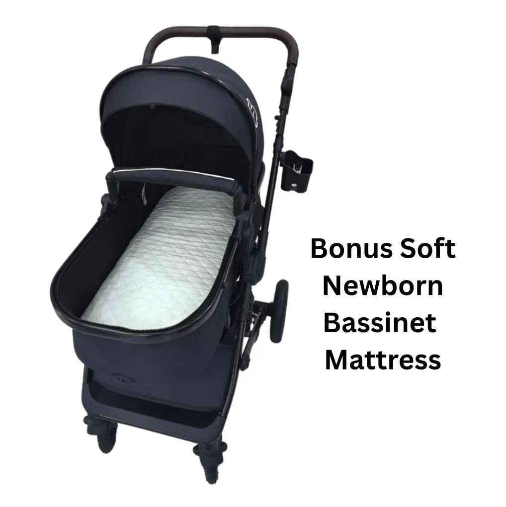 Preorder - Evolve 3 in 1 Stroller + Bassinet + i-Size Capsule Travel System with Sunshade Sets and Mattress + Food Tray