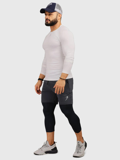 Compression Fullsleeves T-shirt White.