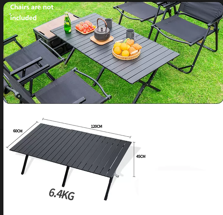 Portable Outdoor Folding Table – Egg Roll Style, 120cm ECOTREK
