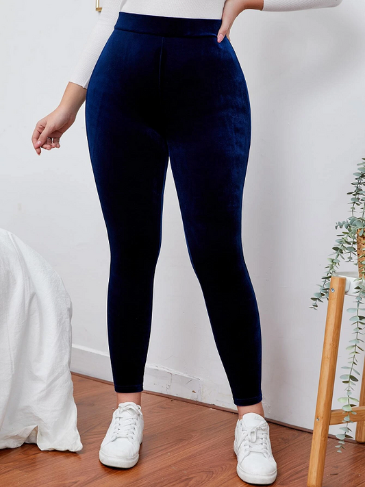 Thermal Thick Warm Fleece lined Legging NAVY dealonline.co.nz