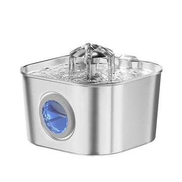 2.2L Stainless Steel Pet Water Fountain – FreshFlow