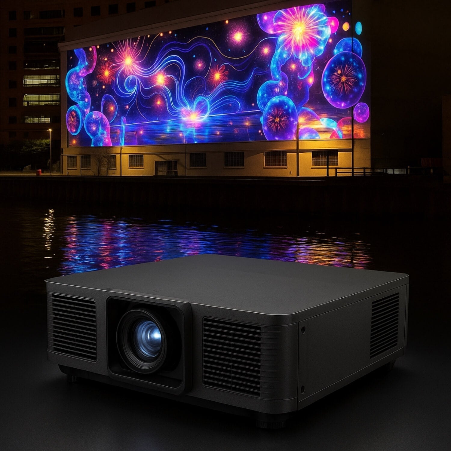 3D Mapping Laser Projector 4K, 16,000 Lumens – Waterproof Outdoor-0