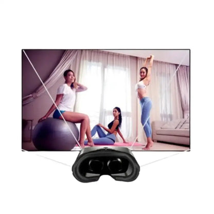3D VR Headset with Headphones & Controller Habicare