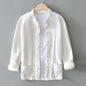 Chinese Retro Button Linen Shirt