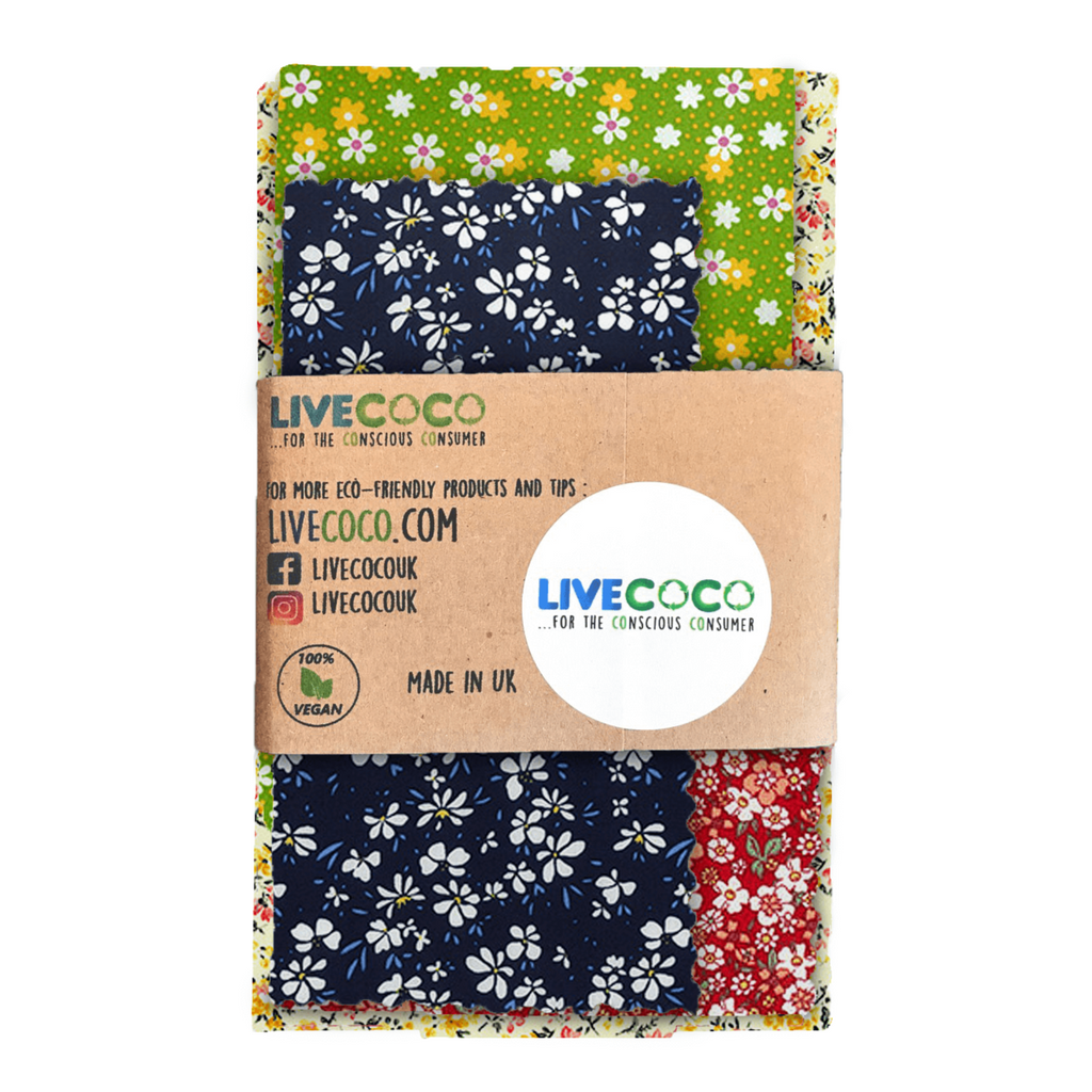 Reusable Vegan Eco Food Wraps (4 Per Pack)-0