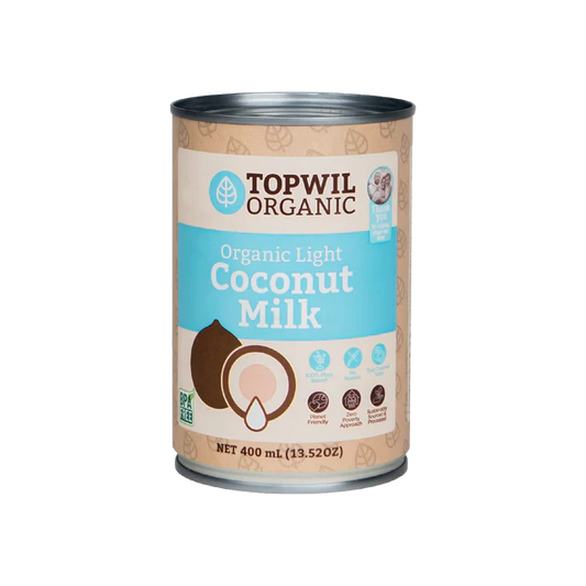 Topwil Organic Coconut Milk - Light (10%) - 400 ml livelifestore.co.nz