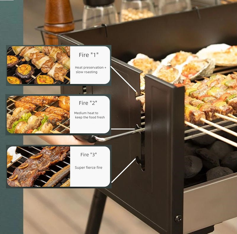 BBQ Grill Roast Stove Barbecue  Outdoor 3 Different Temperature dealonline.co.nz