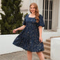 Casual loose-fitting dress for women, midi skirt