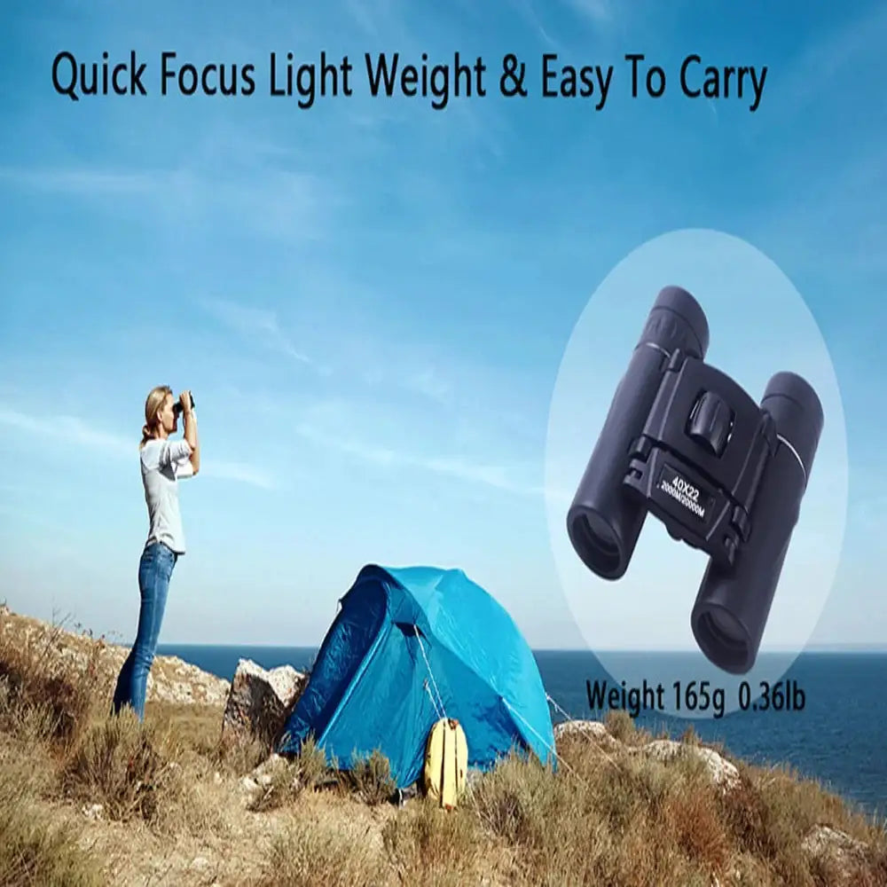 40x22 HD Binoculars – Long Range Mini Telescope with BAK4 Optics Habicare