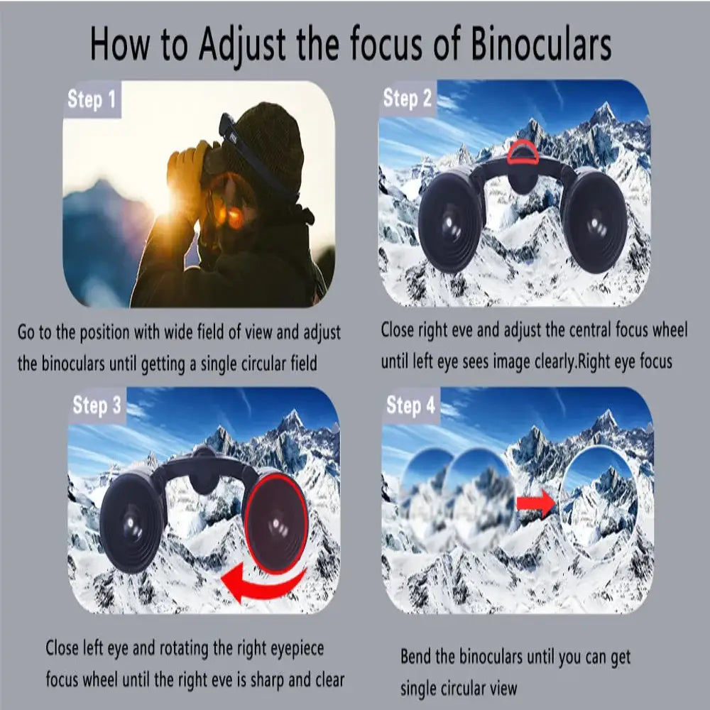 40x22 HD Binoculars – Long Range Mini Telescope with BAK4 Optics Habicare