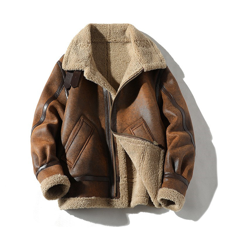 Cashmere-Lamb Fur Coat