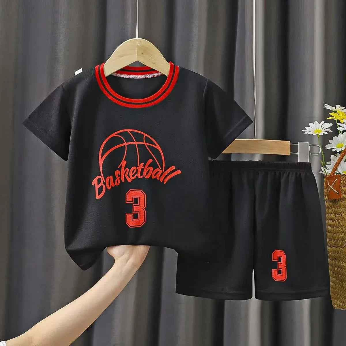 Kids Sportswear Matching Set – Basketball & Netball Style