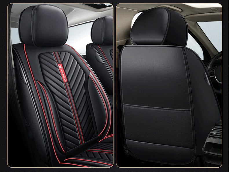 Car Seat Cover Faux Leather Cushion 5 Seater Full Set Front Rear Premium Quality dealonline.co.nz