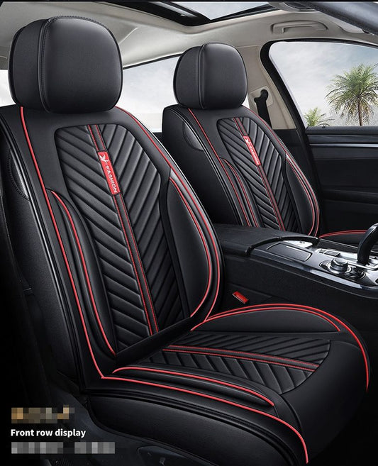 Car Seat Cover Faux Leather Cushion 5 Seater Full Set Front Rear Premium Quality dealonline.co.nz