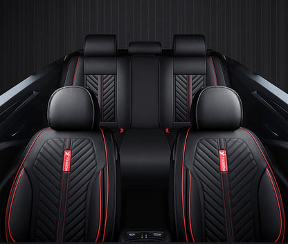 Car Seat Cover Faux Leather Cushion 5 Seater Full Set Front Rear Premium Quality dealonline.co.nz