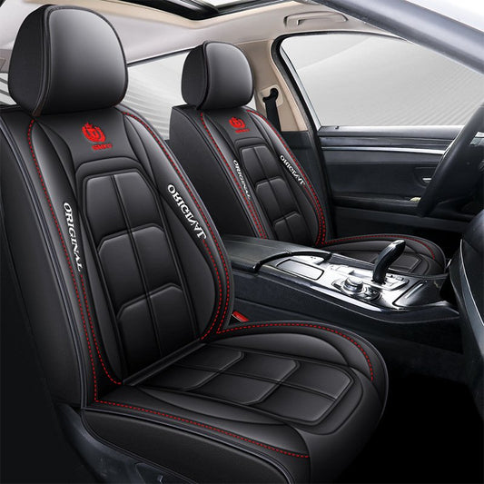 Car Seat Cover Faux Leather Cushion 5 Seater Full Set Front Rear Premium Quality dealonline.co.nz