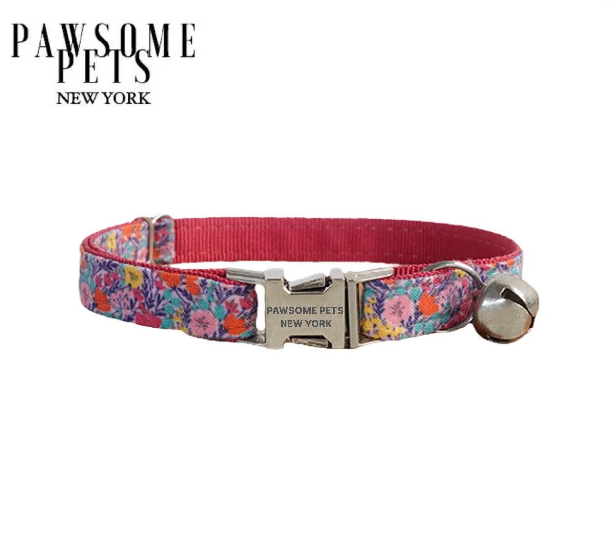 SMALL SIZE DOG & CAT COLLAR - FLORAL GARDEN-0