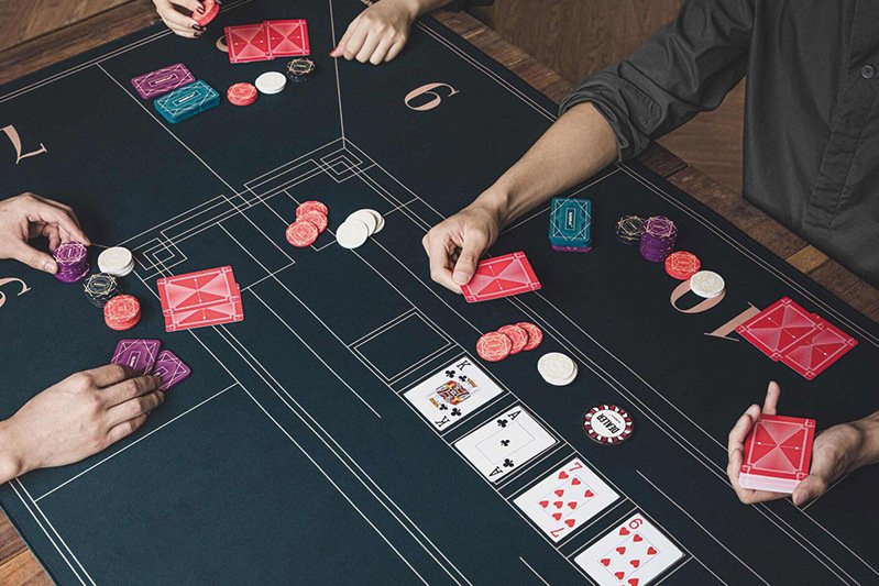 Poker Table Mat 10 Players Texas Hold'em Poker Mat 180cm *90 Anti-Slip Rubber dealonline.co.nz