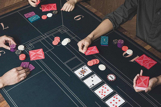 Poker Table Mat 10 Players Texas Hold'em Poker Mat 180cm *90 Anti-Slip Rubber dealonline.co.nz