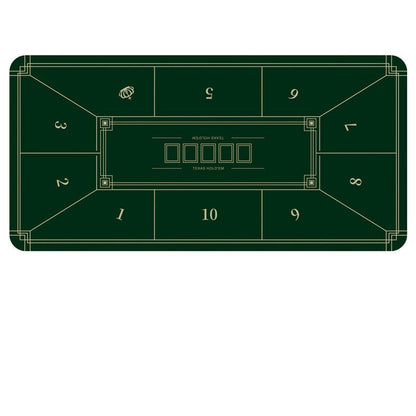 Poker Table Mat 10 Players Texas Hold'em Poker Mat 180cm *90 Anti-Slip Rubber dealonline.co.nz