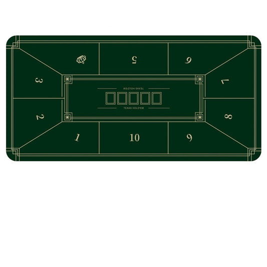 Poker Table Mat 10 Players Texas Hold'em Poker Mat 180cm *90 Anti-Slip Rubber dealonline.co.nz