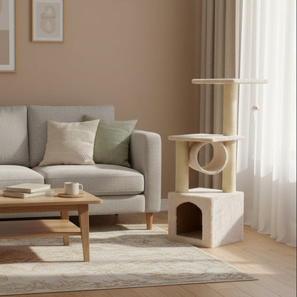 Cat Tree House Post Condo 94cm High dealonline.co.nz