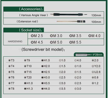 Elecall Screwdrive Mini Precision Screw driver Set, 45 in 1 dealonline.co.nz
