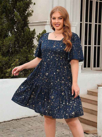 Casual loose-fitting dress for women, midi skirt