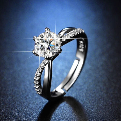 Adjustable Zirconia Wedding Ring