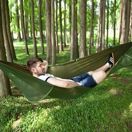 ECOTREK-Portable Automatic Quick-Open Mosquito Hammock with Net ECOTREK