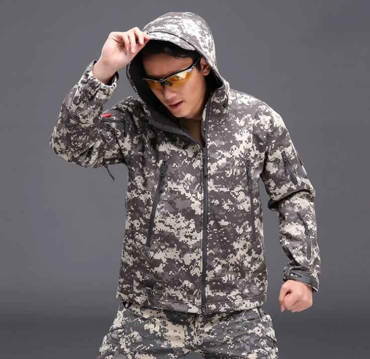 Men's Tactical Softshell Jacket — Waterproof Windproof Fleece Lined | Outdoor & Hiking