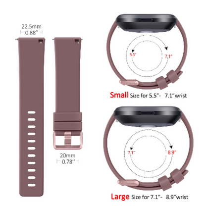 Soft Silicone Sport Band for the Fitbit Versa SE (available in 26 colours) Habicare