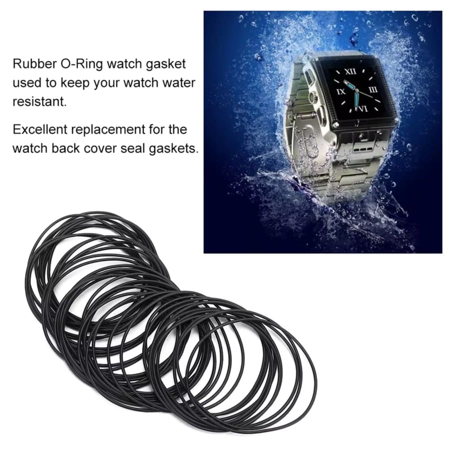 500 Piece Set of Watch O-rings 0.8mm/31-40mm (for waterproof watches) That Watch Shop