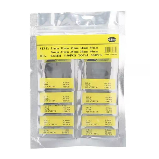 500 Piece Set of Watch O-rings 0.8mm/31-40mm (for waterproof watches) That Watch Shop