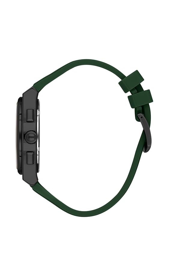 Daniel Klein Exclusive Multifunction Green Dial And Silicone Strap Black Watch - DK.1.13886-5 Kiwi Watches