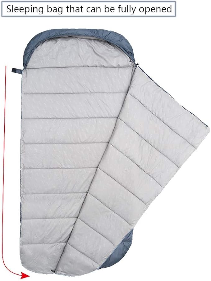 Large Rectangular Sleeping Bag – 230 x 100 cm, Ideal for Camping, Hiking, Picnic & Outdoor Use ECOTREK