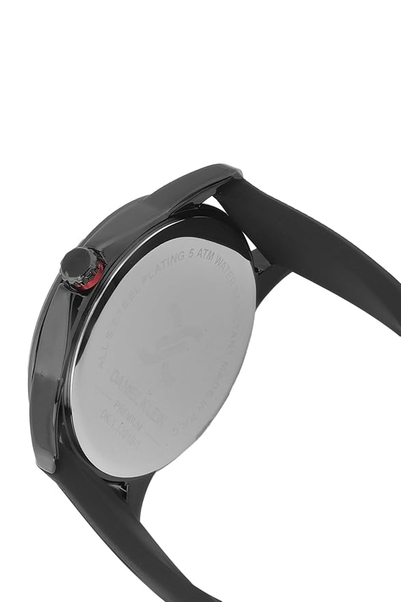 Daniel Klein Premium Three Hand Date Window Black Silicone Watch - DK.1.13910-1 Kiwi Watches