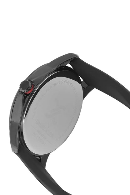 Daniel Klein Premium Three Hand Date Window Black Silicone Watch - DK.1.13910-1 Kiwi Watches