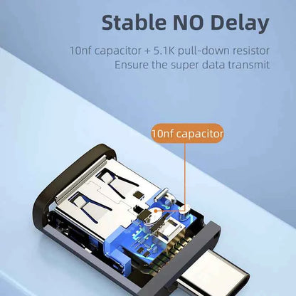 USB 3.0 Type-C OTG Adapter - Multi-Device Connectivity