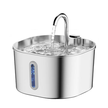 2.2L Stainless Steel Pet Water Fountain – FreshFlow