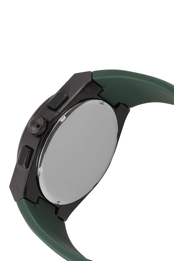 Daniel Klein Exclusive Multifunction Green Dial And Silicone Strap Black Watch - DK.1.13886-5 Kiwi Watches