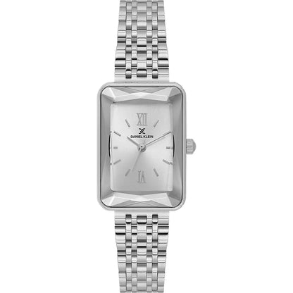 Daniel Klein Premium Rectangular Silver Watch - DK.1.13875-1 Kiwi Watches