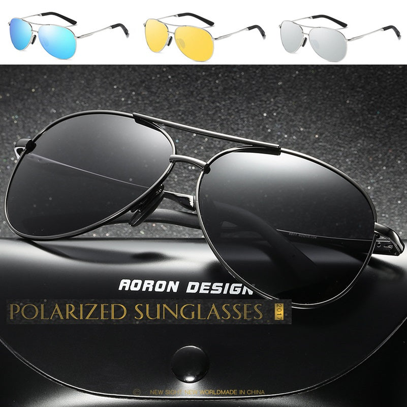 HD Polarized lens Sunglasses Anti-Blue Ray - Silver dealonline.co.nz