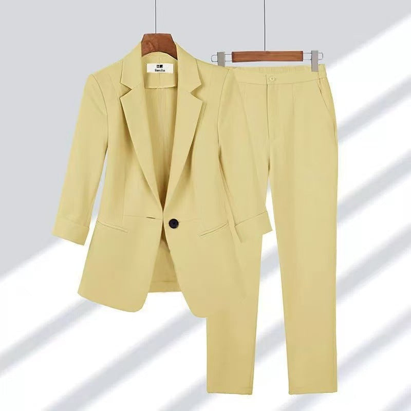 Women's Slim-Fit Two-Piece Trouser Suit – Modern Muse